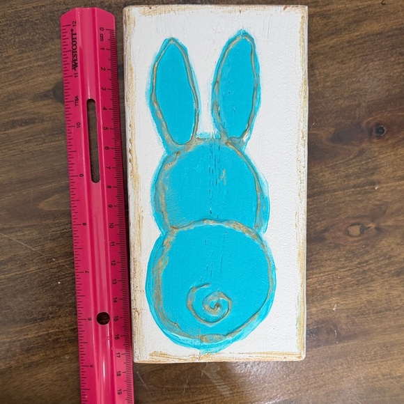 Other - Handcrafted Blue Bunny Art